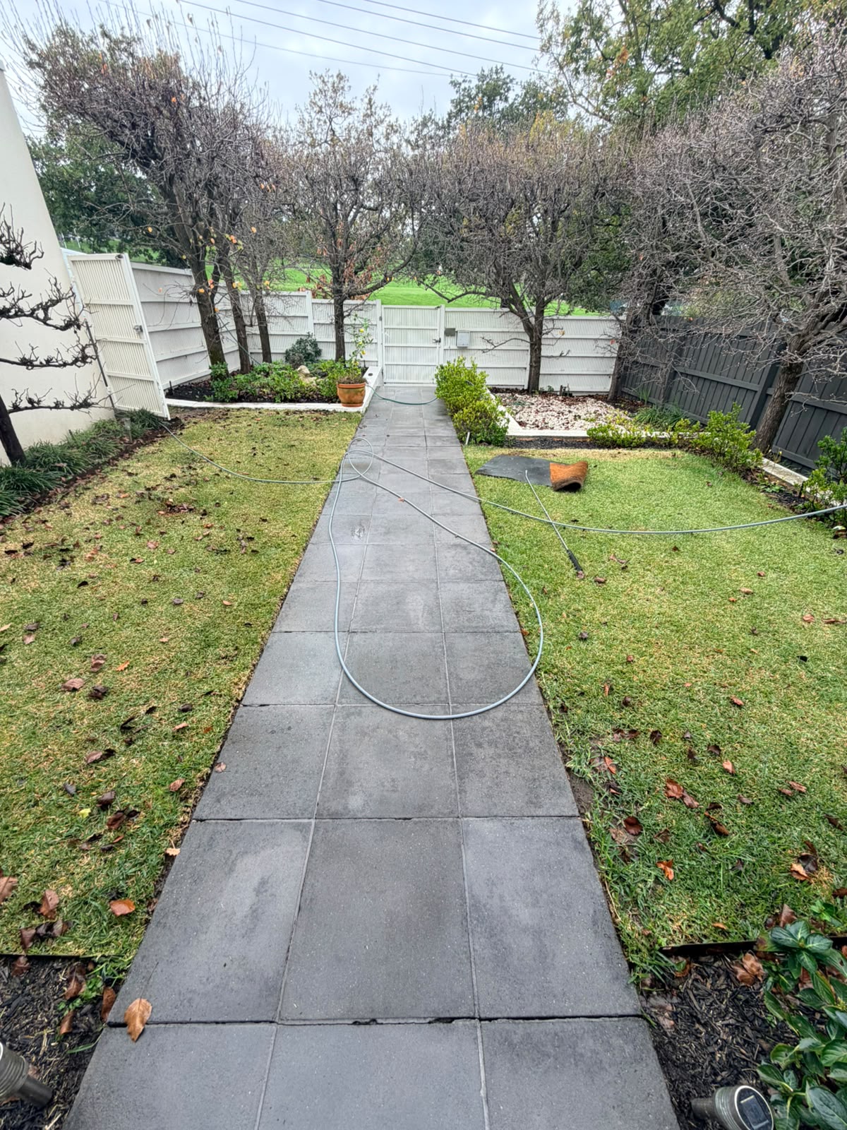 Patio after