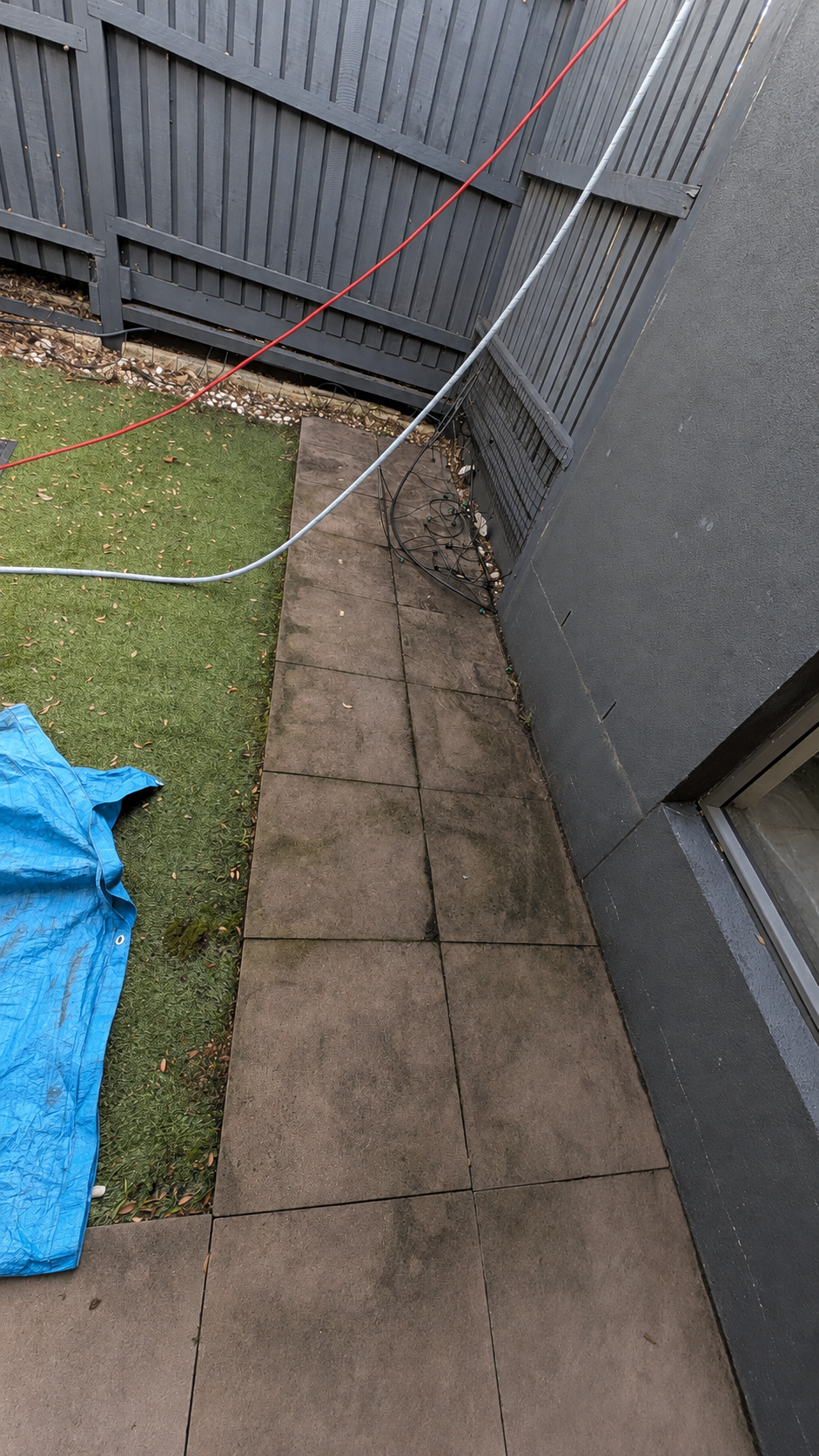 Patio before