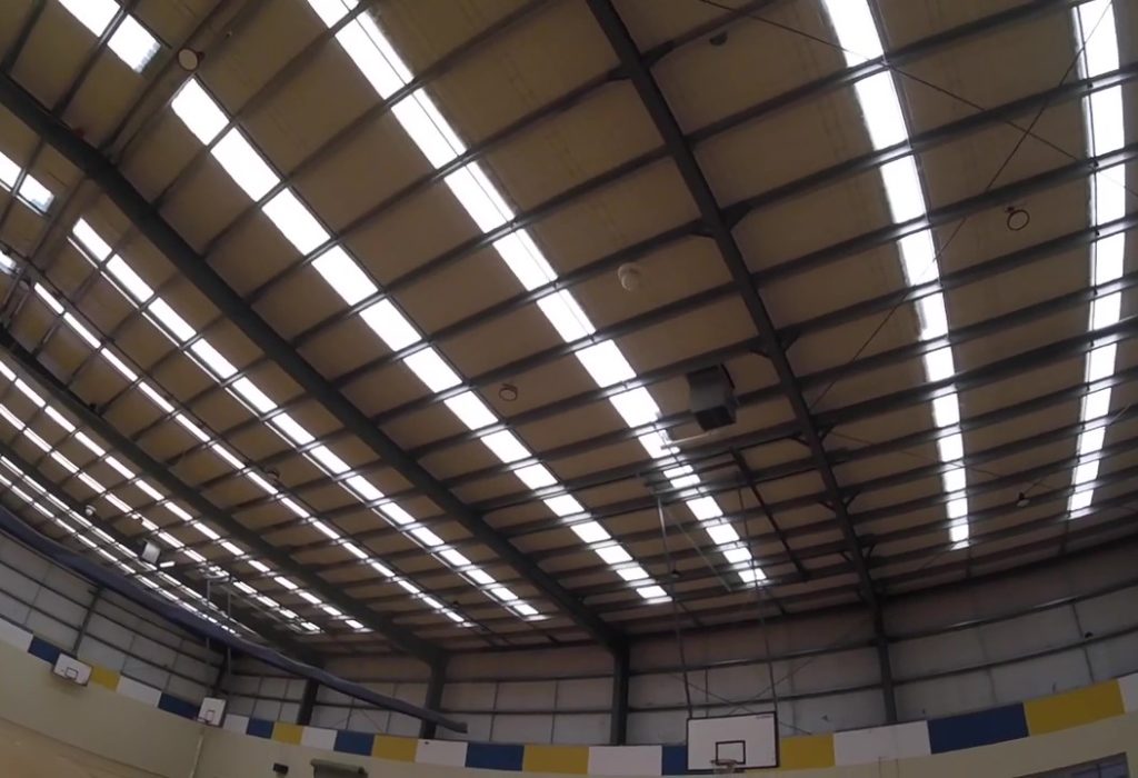 Commercial Gym Fibreglass Roof Cleaning